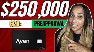 $250,000 Aven Visa Credit Card￼ With Soft Pull Preapproval! 620 Credit Score￼￼ + Approved￼!￼