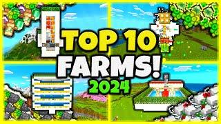 10 MUST HAVE FARMS In Minecraft Bedrock 1.21! (2024)