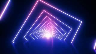 Square Shaped Blue Purple VJ Seamless Loop Tunnel | Animation Background | Video Only (1080 HD)