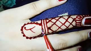 Finger Mehndi Design H alphabetic mehndi design Hamna Fashion Geek