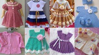 Crochet HandMade Princess Baby Dress||Crochet Girl Frocks Design