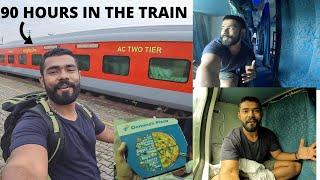 90 Hours in INDIA'S LONGEST TRAIN | Vivek express | 4 nights & 5 days in PRIVATE POD