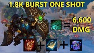 1.8K+ BURST ONE SHOT CABRAKAN BUILD - Grandmasters Ranked 1v1 Duel - SMITE