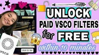 UNLOCK ALL PAID VSCO FILTERS FOR FREE