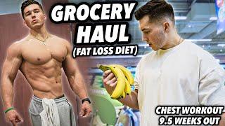 GROCERY HAUL ON A DIET & VOLUME CHEST WORKOUT