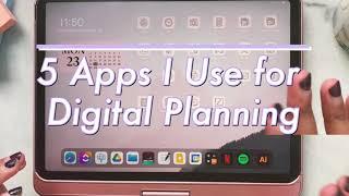 5 Productive Apps I use on my iPad Pro for Digital Planning