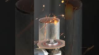 How to weld a square iron bar to a circular one! 