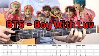 BTS - Boy With Luv Guitar Tutorial 작은 것들을 위한 시 기타