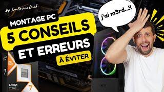 Mon montage PC avec 9800x3D a mal tourné: 5 conseils et erreurs à éviter...vous allez être surpris !