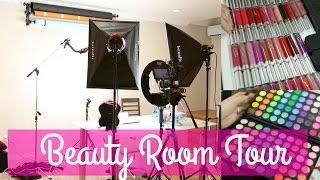 Beauty Room Tour & Makeup Collection | Angela Lanter