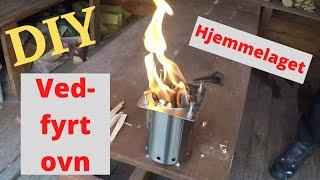 Hjemmelaget ved-fyrt ovn / Homemade wood stove