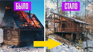 Строительство ХАЙ-ТЕК бани под ключ за 5 минут. От фундамента до печки