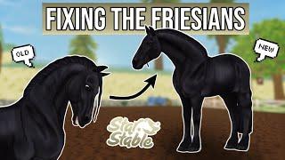 FIXING the Jorvik Friesians to look like real Friesians! || Star Stable Online