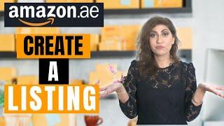 Create New Listing Amazon FBA UAE | How to sell products on Amazon UAE  Amazon.ae