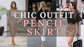 Chic Pencil Skirt Outfits | Fashion Inspiration & Styling Tips | 2024 Fashion Trends