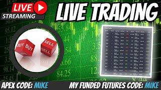  Live Day Trading! | Bookmap | Take Profit Trader APEX, My Funded Futures and Tradeify