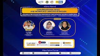 Webinar Nasional- Conversional Skills And Workplace Jargons In English