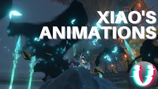 Xiao's animations in Slow Motion (Genshin Impact)