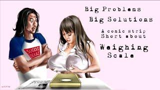 "Big Problems...Big Solutions" comic strip:  a story of the weighing scale (Feat: Hitomi Tanaka)