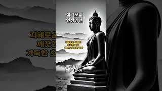석가모니 인생명언ㅣ매일 들으면 삶이 바뀝니다ㅣ불교명언