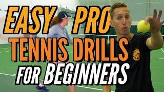 EASY Pro Tennis Drills For Beginners!