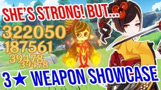 C0 Chiori is STRONG! But… 3 Weapon Showcase! Genshin Impact