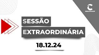 Sessão Plenária Extraordinária da Câmara Municipal de São Paulo | 18/12/2024