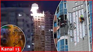 Drone attacking Moscow crashes into building near residential complex