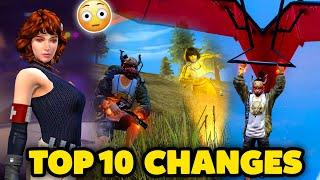 Top 10 SHOCKING CHANGES IN FREEFIRE AFTER OB 45 UPDATE Must Watch*