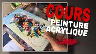 Cours peinture acrylique / cours gratuit peinture acrylique / Lilian Fournier