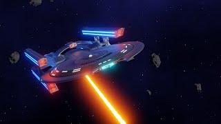 USS Manatee - Warp Speed and Weapons Animation