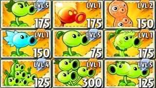 All Pea Plants Power-Up in Plants vs Zombies 2