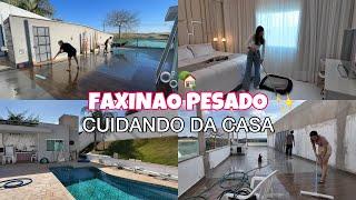 LAVEI TUDO, FAXINA PESADA NA CASA POS REFORMA   ELES ACABARAM COM TUDO | MOTIVAÇÃO DE FAXINA CEDO