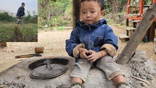 how a single mother carries water to her fish pond