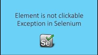 How To Solve Element Not Clickable At Point Exception in Selenium using java