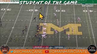 Student of the Game: Michigan vs OSU (Miami's new OC)