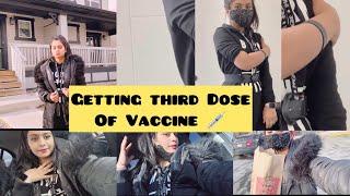 Getting third dose of Vaccine ||im not feeling good ||Arfa Ali vlogs