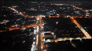 The City Of Enugu At Night || Beautiful Night Aerial View Of Coal City