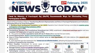 27 February 2025 DAILY CURRENT AFFAIRS PYQ ANSWER WRITING VISION IAS NEWS  THE HINDU SMART IAS