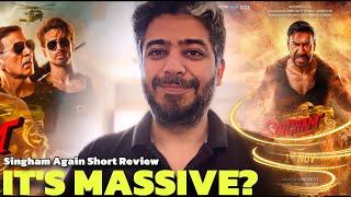 Quick Singham Again Movie Review before Bhool Bhulaiyaa 3 Review | BIGGEST DIWALI EVER?