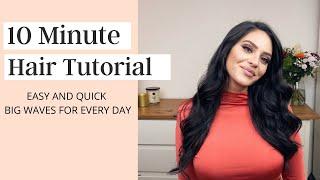 10 MINS WAVES HAIR TUTORIAL  | Yasmine Hahn