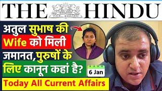 6 January 2025 | The Hindu Newspaper Analysis |  6 Jan 2025 Current Affairs | Daily Current Affairs