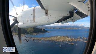 Air New Zealand ATR 72-600 Landing / Wellington Airport Runway 34 / 4K