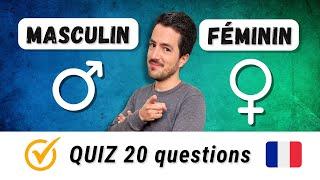 Comment savoir si un mot est MASCULIN ou FÉMININ en français ? (QUIZ + EXPLICATIONS)