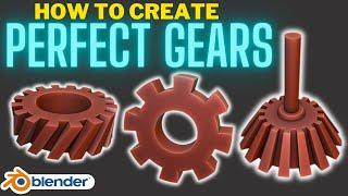 How to create perfect gears in Blender