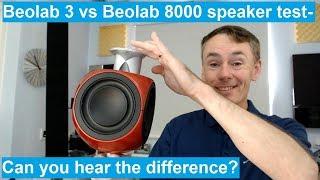Bang and Olufsen Beolab 3 vs Beolab 8000 Speaker test and demo with music from Marvel