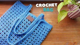 Easy Crochet Tote Bag | Crochet Net Bag Beginners Friendly | ViVi Berry Crochet