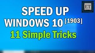 How to Speed Up Your Windows 10 Performance