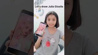 Drawing Julia Gisella️ for the first time. #juliagisella #drawing