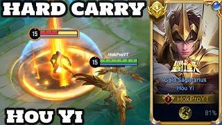 Honor of Kings Hou Yi Golden Sagittarius Skin Gameplay Rank Grandmaster